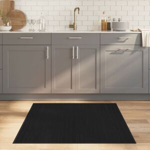 Rug Square Black100x100 cm Bamboo Vidaxl Rug Square Black100x100 cm Bamboo Vidaxl