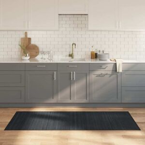 Rug Rectangular Grey80x200 cm Bamboo vidaXL Rug Rectangular Grey80x200 cm Bamboo vidaXL