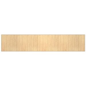 Rug Rectangular Light Natural80x400 cm Bamboo vidaXL Rug Rectangular Light Natural80x400 cm Bamboo vidaXL
