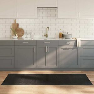 Rug Rectangular Black 70x200 cm Bamboo vidaXL Rug Rectangular Black 70x200 cm Bamboo vidaXL