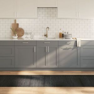 Rug Rectangular Grey 70x300 cm Bamboo vidaXL Rug Rectangular Grey 70x300 cm Bamboo vidaXL