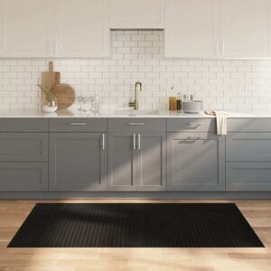 Rug Rectangular Black 100x200 cm Bamboo Vidaxl Rug Rectangular Black 100x200 cm Bamboo Vidaxl