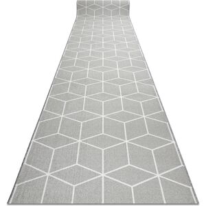 RUGSX Runner anti-slip CUBE gum grey 100 cm grey 100x730 cm RUGSX Runner anti-slip CUBE gum grey 100 cm grey 100x730 cm