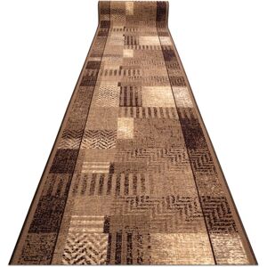 RUGSX Runner anti-slip ESSENZA gum beige 120 cm brown 120x660 cm RUGSX Runner anti-slip ESSENZA gum beige 120 cm brown 120x660 cm