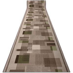 Rugsx - Runner anti-slip listra gum Geometric beige 100cm beige 100x390 cm Rugsx - Runner anti-slip listra gum Geometric beige 100cm beige 100x390 cm