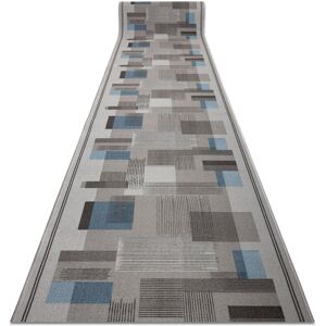 Rugsx - Runner anti-slip listra gum Geometric grey 100cm grey 100x530 cm Rugsx - Runner anti-slip listra gum Geometric grey 100cm grey 100x530 cm
