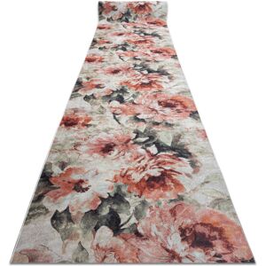 RUGSX Runner anti-slip LOTUS BOUQUET 52900 Flowers beige / pink WASHABLE 100cm beige 100x640 cm RUGSX Runner anti-slip LOTUS BOUQUET 52900 Flowers beige / pink WASHABLE 100cm beige 100x640 cm