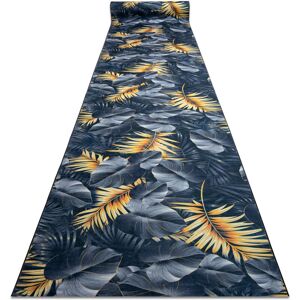 RUGSX Runner anti-slip LOTUS FERNS 45270 Leaves grey / gold WASHABLE 120cm grey 120x400 cm RUGSX Runner anti-slip LOTUS FERNS 45270 Leaves grey / gold WASHABLE 120cm grey 120x400 cm