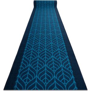 Rugsx - Runner anti-slip feathers navy blue 80cm blue 80x900 cm Rugsx - Runner anti-slip feathers navy blue 80cm blue 80x900 cm