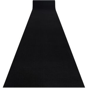 Rugsx - Runner anti-slip rumba single colour gum black 120 cm black 120x780 cm Rugsx - Runner anti-slip rumba single colour gum black 120 cm black 120x780 cm