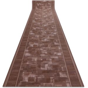 Rugsx - Runner anti-slip tribe brown 67cm brown 67x940 cm Rugsx - Runner anti-slip tribe brown 67cm brown 67x940 cm