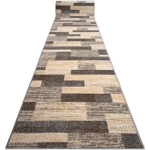 RugsX Grey Caramel Runner - Durable Polypropylene Hallway Mat - 120x430 cm RugsX Grey Caramel Runner - Durable Polypropylene Hallway Mat - 120x430 cm