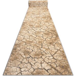 Rugsx - Runner karmel Terra cracked ground grey caramel 70 cm beige 70x350 cm Rugsx - Runner karmel Terra cracked ground grey caramel 70 cm beige 70x350 cm