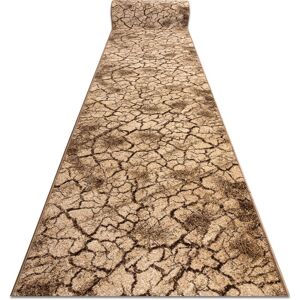 RUGSX Runner KARMEL Terra cracked ground nut 100cm beige 100x770 cm RUGSX Runner KARMEL Terra cracked ground nut 100cm beige 100x770 cm