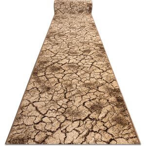 Rugsx - Runner karmel Terra cracked ground nut 80cm beige 80x280 cm Rugsx - Runner karmel Terra cracked ground nut 80cm beige 80x280 cm