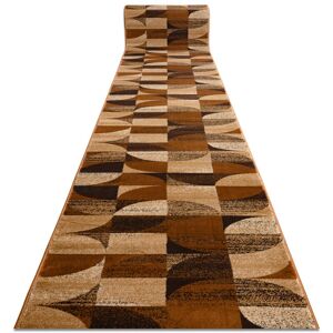 Rugsx - Runner royal H387 geometrical brown / mustard 80cm brown 80x620 cm Rugsx - Runner royal H387 geometrical brown / mustard 80cm brown 80x620 cm