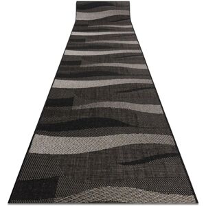 Rugsx - Runner sizal floorlux design 20212 black / silver 120 cm beige 120x1100 cm Rugsx - Runner sizal floorlux design 20212 black / silver 120 cm beige 120x1100 cm