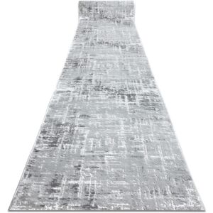 Rugsx - Runner Structural mefe 8722 two levels of fleece grey / white 100 cm grey 100x360 cm Rugsx - Runner Structural mefe 8722 two levels of fleece grey / white 100 cm grey 100x360 cm
