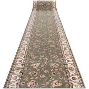 Rugsx - Runner Wool nain Flowers 7338 51088 green / beige 100cm green 100x300 cm Rugsx - Runner Wool nain Flowers 7338 51088 green / beige 100cm green 100x300 cm