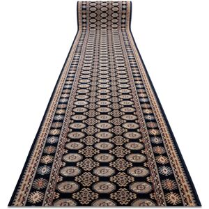 Rugsx - Runner Wool nain Rosette 6177 51011 navy / beige 80cm blue 80x1050 cm Rugsx - Runner Wool nain Rosette 6177 51011 navy / beige 80cm blue 80x1050 cm