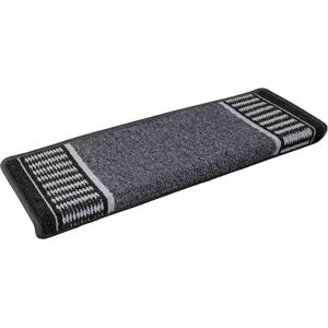 Self-adhesive Stair Mats 15 pcs Anthracite 65 x 21 x 4 cm vidaXL Self-adhesive Stair Mats 15 pcs Anthracite 65 x 21 x 4 cm vidaXL
