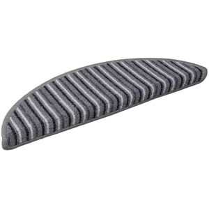 Self-adhesive Stair Mats 15 pcs Grey 56 x 17 x 3 cm vidaXL Self-adhesive Stair Mats 15 pcs Grey 56 x 17 x 3 cm vidaXL
