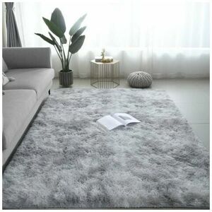 Dewdat - Shaggy Living Room Rug 160x230cm Gray Soft Non Slip Polypropylene Plush Rug Dewdat - Shaggy Living Room Rug 160x230cm Gray Soft Non Slip Polypropylene Plush Rug
