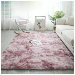 Dewdat - Shaggy Living Room Rug 160x230cm Pink Plush Soft Polypropylene Fiber Rug Non Slip Bedroom Rug Dewdat - Shaggy Living Room Rug 160x230cm Pink Plush Soft Polypropylene Fiber Rug Non Slip Bedroom Rug