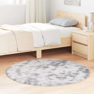 vidaXL Round Silbergrau Polyester Rug - NAVARRA vidaXL Round Silbergrau Polyester Rug - NAVARRA