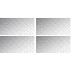 Vidaxl - Checker Plates 4 pcs Silver 100 x 50 cm Aluminium Vidaxl - Checker Plates 4 pcs Silver 100 x 50 cm Aluminium