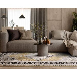 LORD OF RUGS Sovereign Medallion Traditional Rug for Bedroom Living Room Flatweave Silky Shiny Rug Gold Large 160x240 cm (5'3"x7'10") LORD OF RUGS Sovereign Medallion Traditional Rug for Bedroom Living Room Flatweave Silky Shiny Rug Gold Large 160x240 cm (5'3"x7'10")