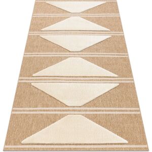 RugsX SPARK 0698A beige / cream carpet - Geometric, Triangles, sisal, structural - Carpet RugsX SPARK 0698A beige / cream carpet - Geometric, Triangles, sisal, structural - Carpet