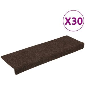 Vidaxl - Stair Mats Self-adhesive 30 pcs 65x21x4 cm Brown Rectangular Edge Vidaxl - Stair Mats Self-adhesive 30 pcs 65x21x4 cm Brown Rectangular Edge