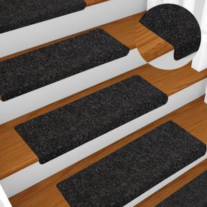 Stair Mats Self-adhesive 5 pcs 65x21x4 cm Black Rectangular Edge Vidaxl Stair Mats Self-adhesive 5 pcs 65x21x4 cm Black Rectangular Edge Vidaxl