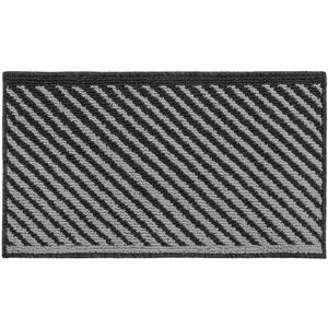 JVL - Stellar Machine Washable Latex Backed Doormat, 40x70cm, Black JVL - Stellar Machine Washable Latex Backed Doormat, 40x70cm, Black