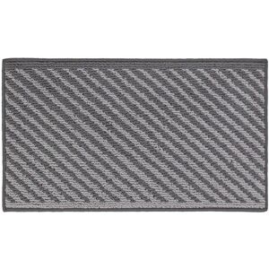 JVL Stellar Machine Washable Latex Backed Doormat, 40x70cm, Grey JVL Stellar Machine Washable Latex Backed Doormat, 40x70cm, Grey