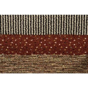 MASTERCRAFT Rug Woodstock Dark Multi Stripe 133x195cm Carpet Large Rugs MASTERCRAFT Rug Woodstock Dark Multi Stripe 133x195cm Carpet Large Rugs