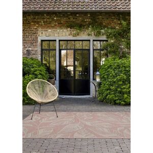 Mastercraft - HomeSpace Direct Leaves Weave Newquay Indoor Outdoor Rug Red 80x150cm Mastercraft - HomeSpace Direct Leaves Weave Newquay Indoor Outdoor Rug Red 80x150cm