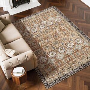 Vevor Large Area Rug 6x9 Ft Anti-Skid Indoor Floor Mat Vintage Brown Green - Area Rug Vevor Large Area Rug 6x9 Ft Anti-Skid Indoor Floor Mat Vintage Brown Green - Area Rug