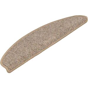 Stair Mats 15 pcs 65x21x4 cm Brown Half Round Large vidaXL Stair Mats 15 pcs 65x21x4 cm Brown Half Round Large vidaXL
