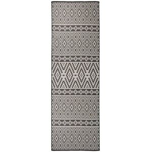 vidaXL Black Stripes Outdoor Rug 80x250 cm - Rug vidaXL Black Stripes Outdoor Rug 80x250 cm - Rug
