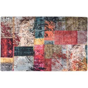 vidaXL Multicolor Patchwork Carpet - 160x230 cm Non-Slip Rug vidaXL Multicolor Patchwork Carpet - 160x230 cm Non-Slip Rug