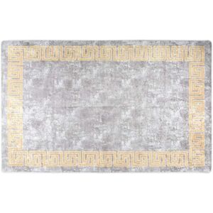 vidaXL Grey Washable Anti-Slip Living Room Area Rug vidaXL Grey Washable Anti-Slip Living Room Area Rug