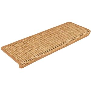 vidaXL Orange Self-adhesive Stair Mats - Stair Treads Protector Rug Sisal-Look vidaXL Orange Self-adhesive Stair Mats - Stair Treads Protector Rug Sisal-Look