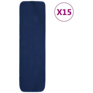 Anti Slip Stair Mats 15 pcs 75x20 cm Navy Blue Rectangular Vidaxl Anti Slip Stair Mats 15 pcs 75x20 cm Navy Blue Rectangular Vidaxl
