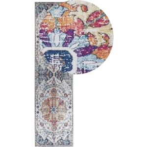 Beliani - Multicolour Vintage Oriental Runner Rug - 80 x 300 cm Beliani - Multicolour Vintage Oriental Runner Rug - 80 x 300 cm