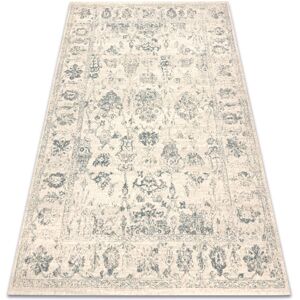 RUGSX Wool Carpet abby 486.25.LA110 osta Ornament, frame classic beige / green beige 67x130 cm RUGSX Wool Carpet abby 486.25.LA110 osta Ornament, frame classic beige / green beige 67x130 cm