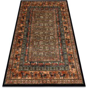 Rugsx - Wool carpet kashqai 4301 500 oriental, frame beige / green beige 240x340 cm Rugsx - Wool carpet kashqai 4301 500 oriental, frame beige / green beige 240x340 cm