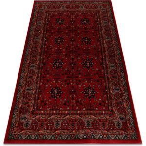 Rugsx - Wool carpet kashqai 4302 300 Flowers, frame claret red 120x170 cm Rugsx - Wool carpet kashqai 4302 300 Flowers, frame claret red 120x170 cm