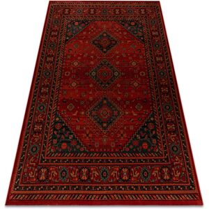 RUGSX Wool carpet KASHQAI 4345 300 oriental, frame claret red 160x240 cm RUGSX Wool carpet KASHQAI 4345 300 oriental, frame claret red 160x240 cm